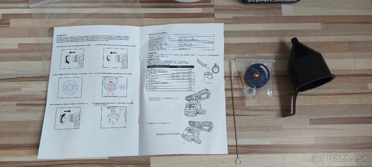Striekacia Aku pištoľ, pre batériu Makita 18V,tryska-NEW. - 11