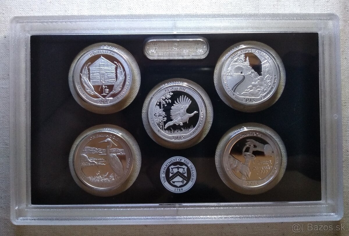 8x Strieborných proof sád "America the Beautiful" 2010-201 - 11
