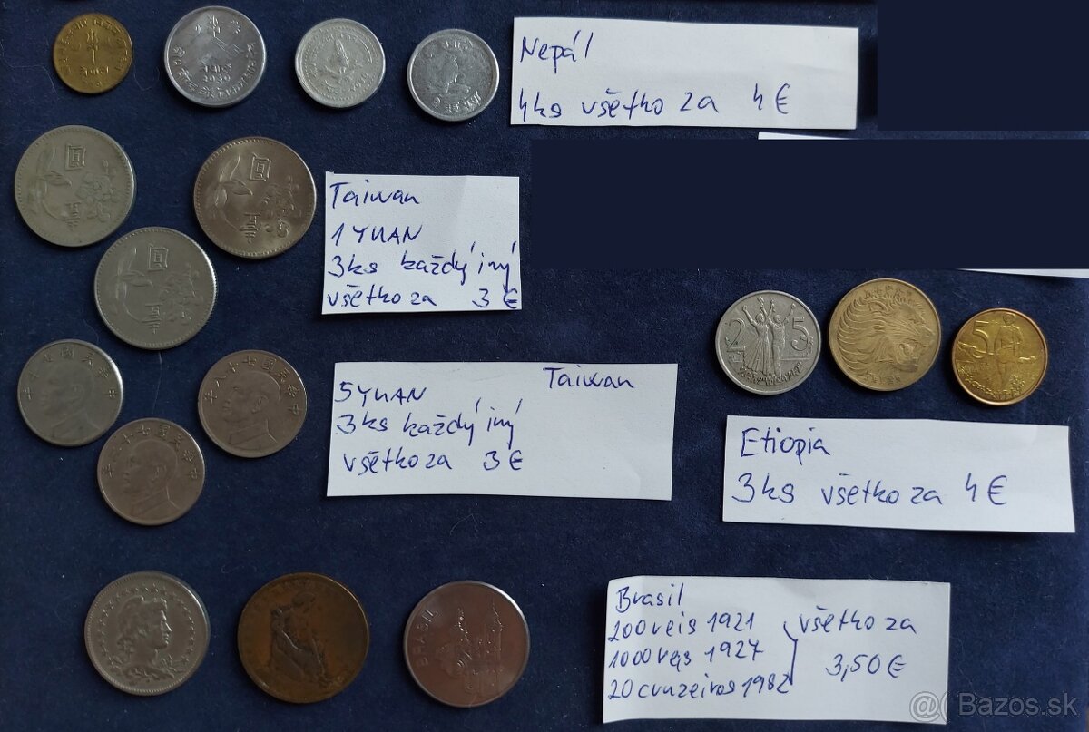 Zbierka mincí - rôzne SVET + Rakúsko numizmatika (doplnené) - 11