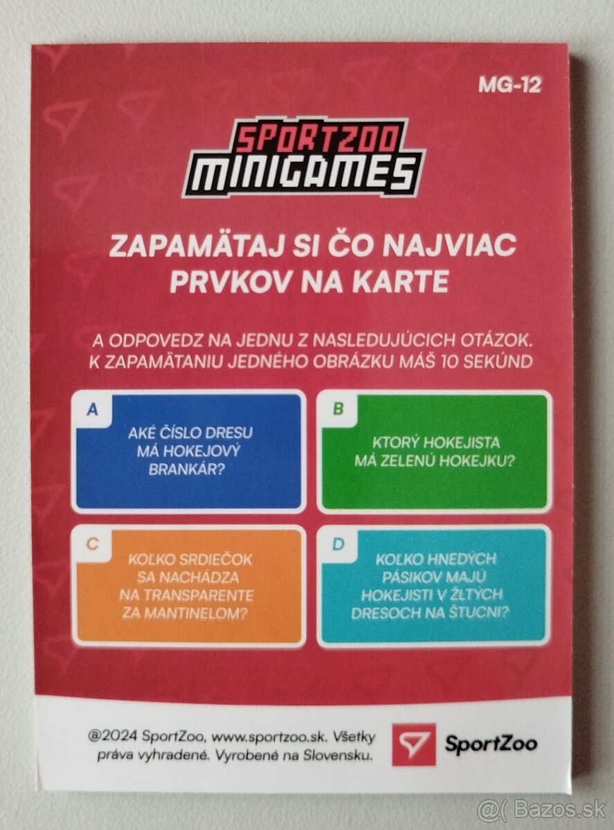 Hokejové kartičky TIPOS EXTRALIGA - MINIGAMES od SPORTZOO - 11
