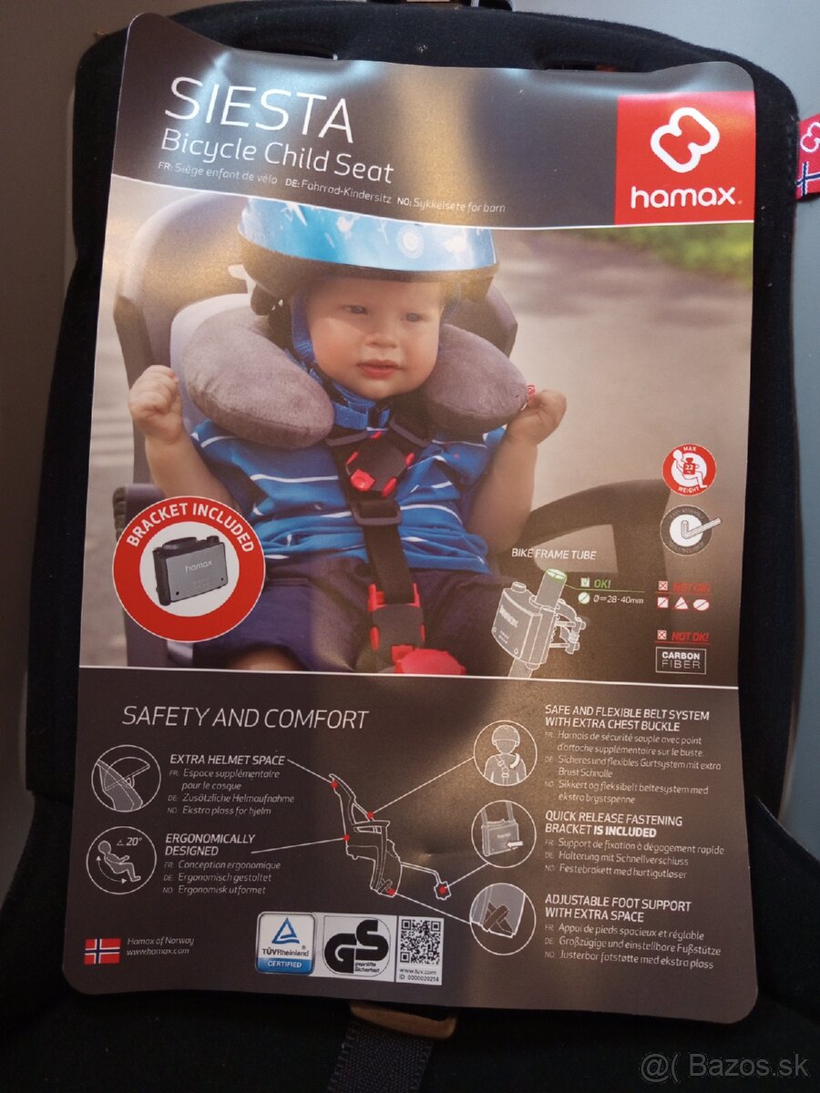 Nova detska sedacka na bicykel Hamax - 11