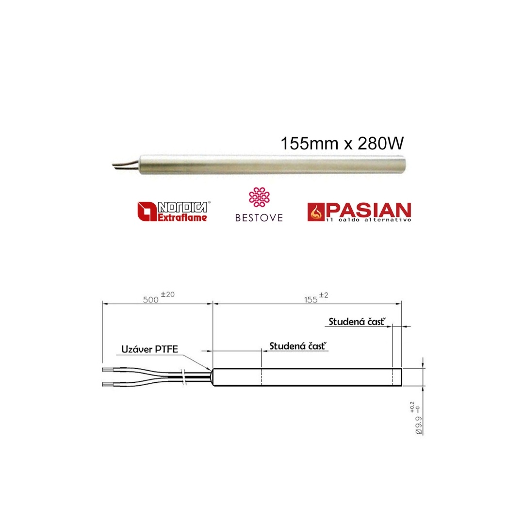 Zapaľovacie špirále (odporové zapalovače) pre peletové pece - 11