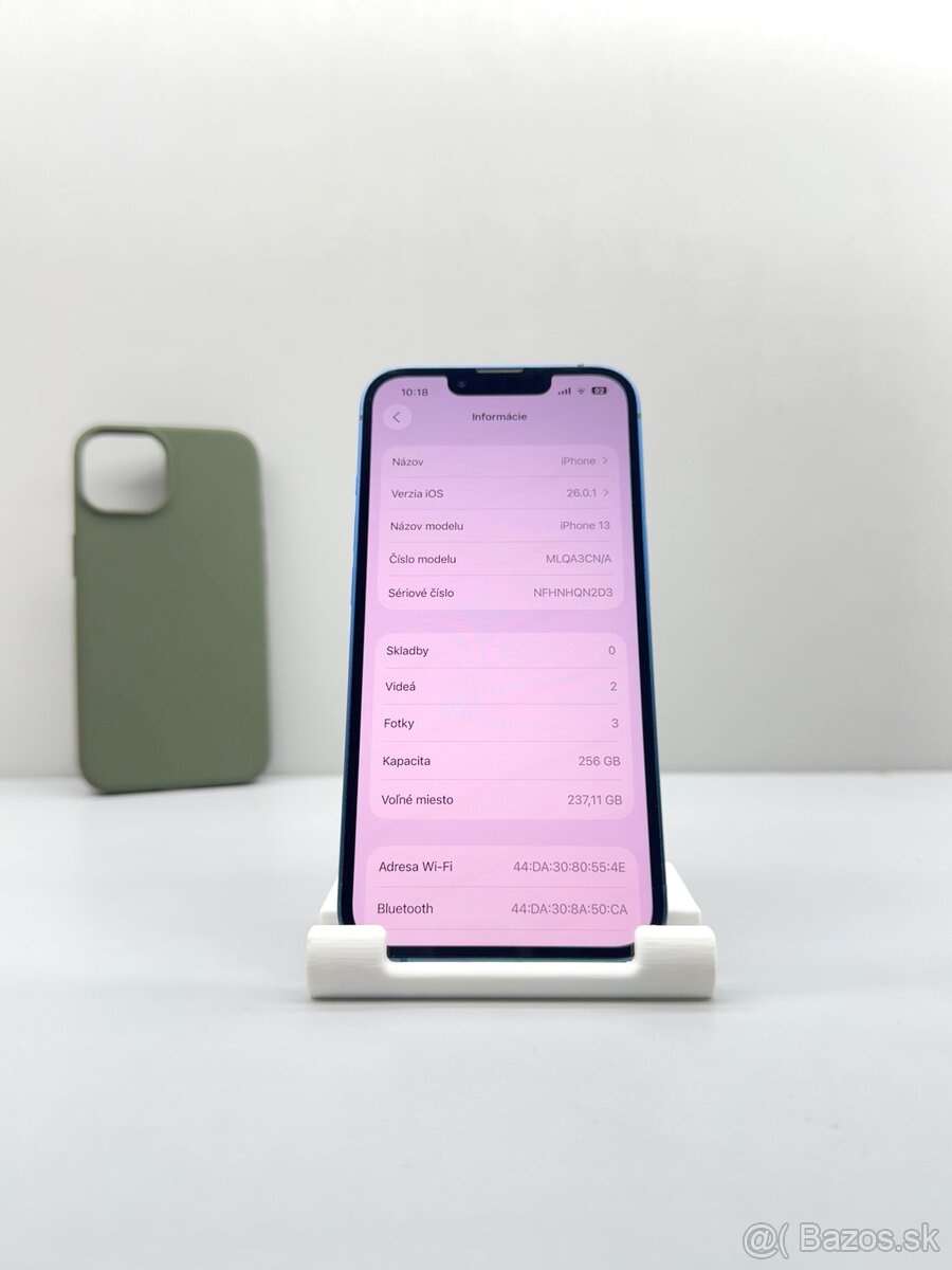 iPhone 13 BLUE TOP STAV 100% BATÉRIA - 11