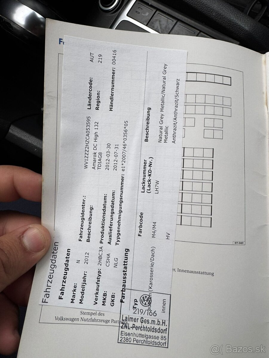 VW AMAROK DSG AUTOMAT ROK VÝROBY 2012 132 KW - 11