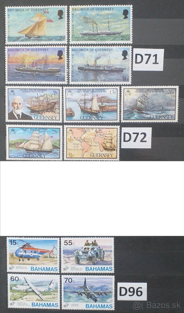 Filatelia-Poštové známky na predaj 6.Doprava + Kvety čisté - 11