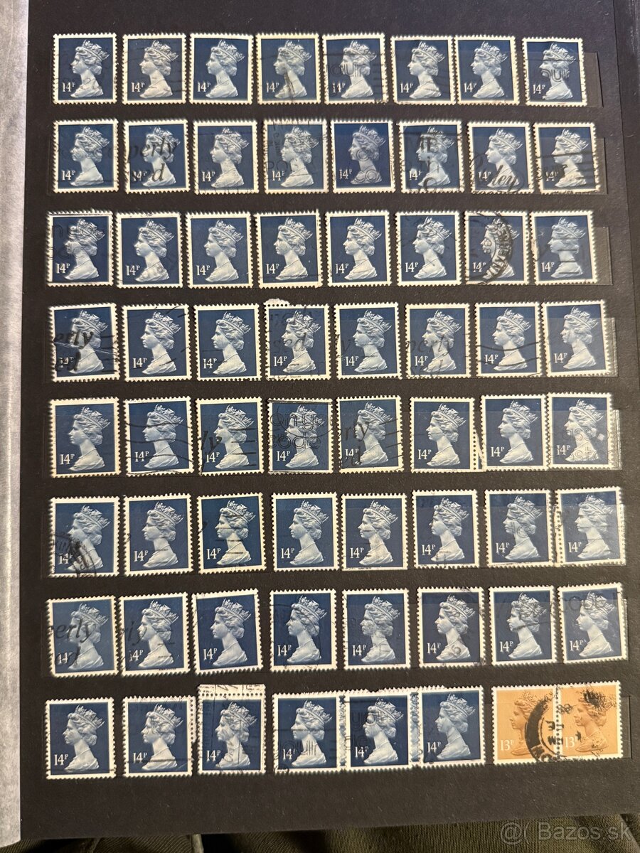 Predám staré poštové známky Veľká Británia - 11