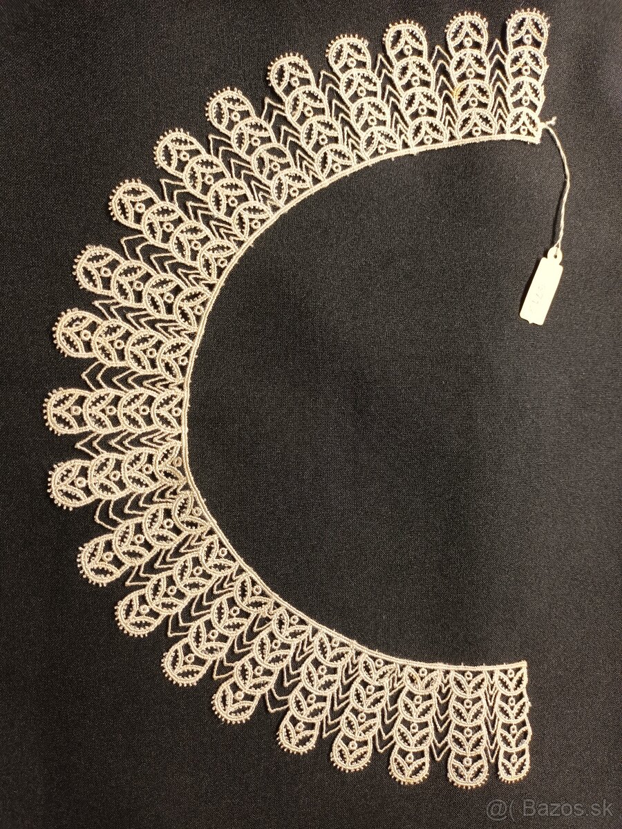 Originál . starožitné ecru čipkové golieriky - 11