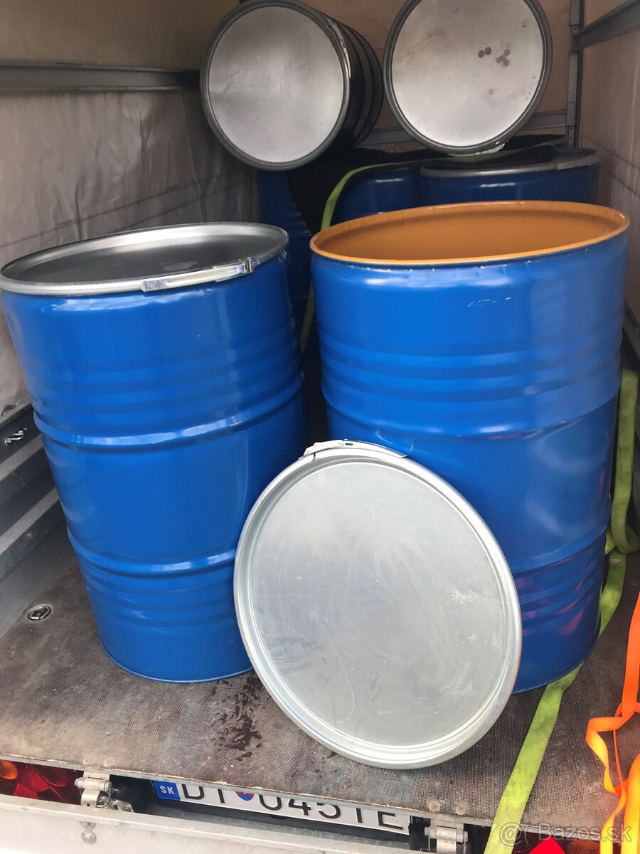Plastové sudy, plechové + dovoz - 11