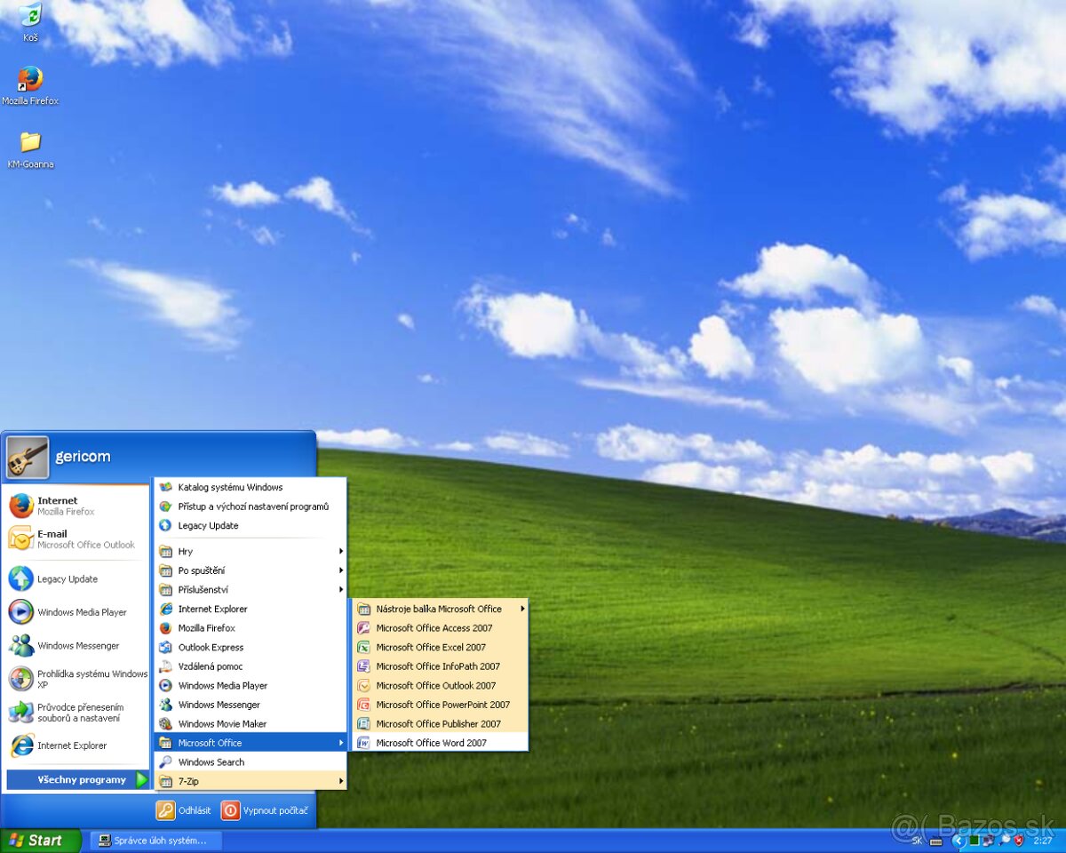 Predám starý notebook gericom laptop 15 tft p4 256 mb ram 40 - 11