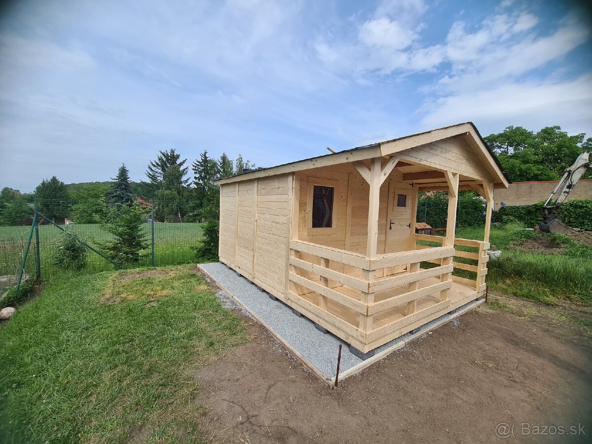 Záhradná drevena chatka 3.5x5m DOPRAVA ZDARMA - 11