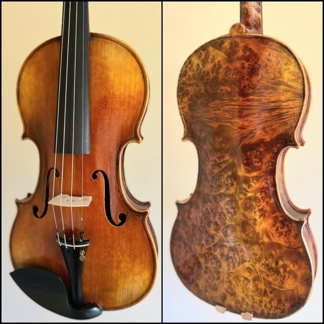 husle 4/4 model Stradivari ( očkový javor) - 11