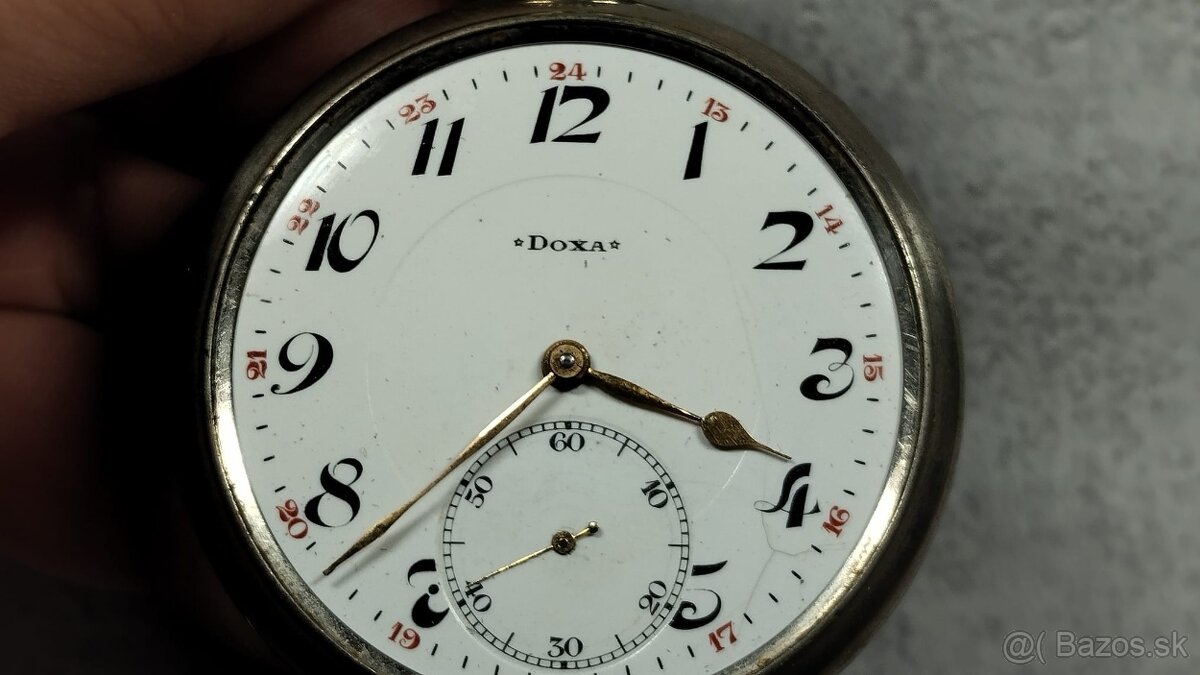 Krásné kapesní hodinky DOXA do sbírky, medaile - 11