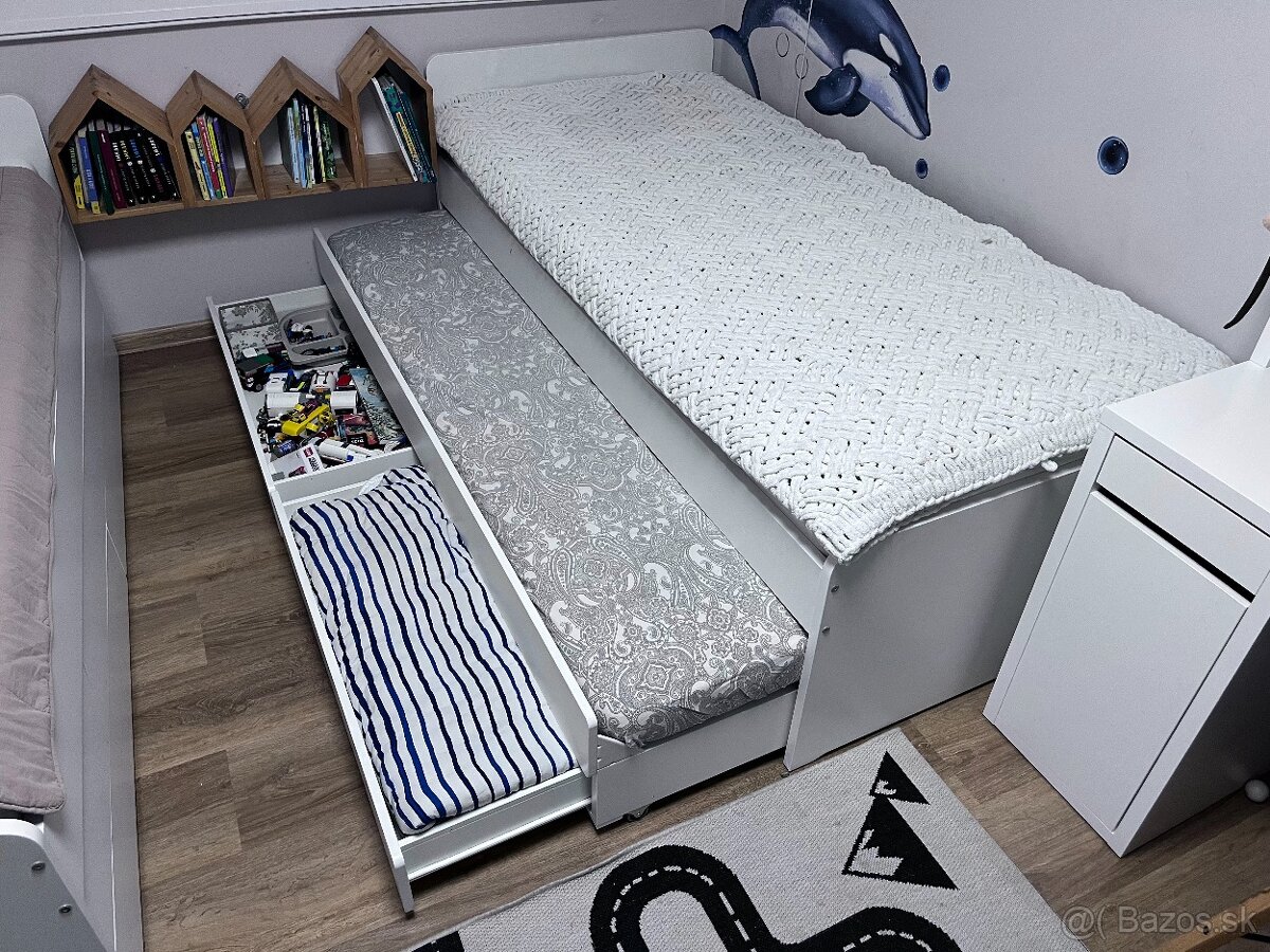 2 x IKEA SLÄKT – rozkladacia posteľ s úložným priestorom - 11