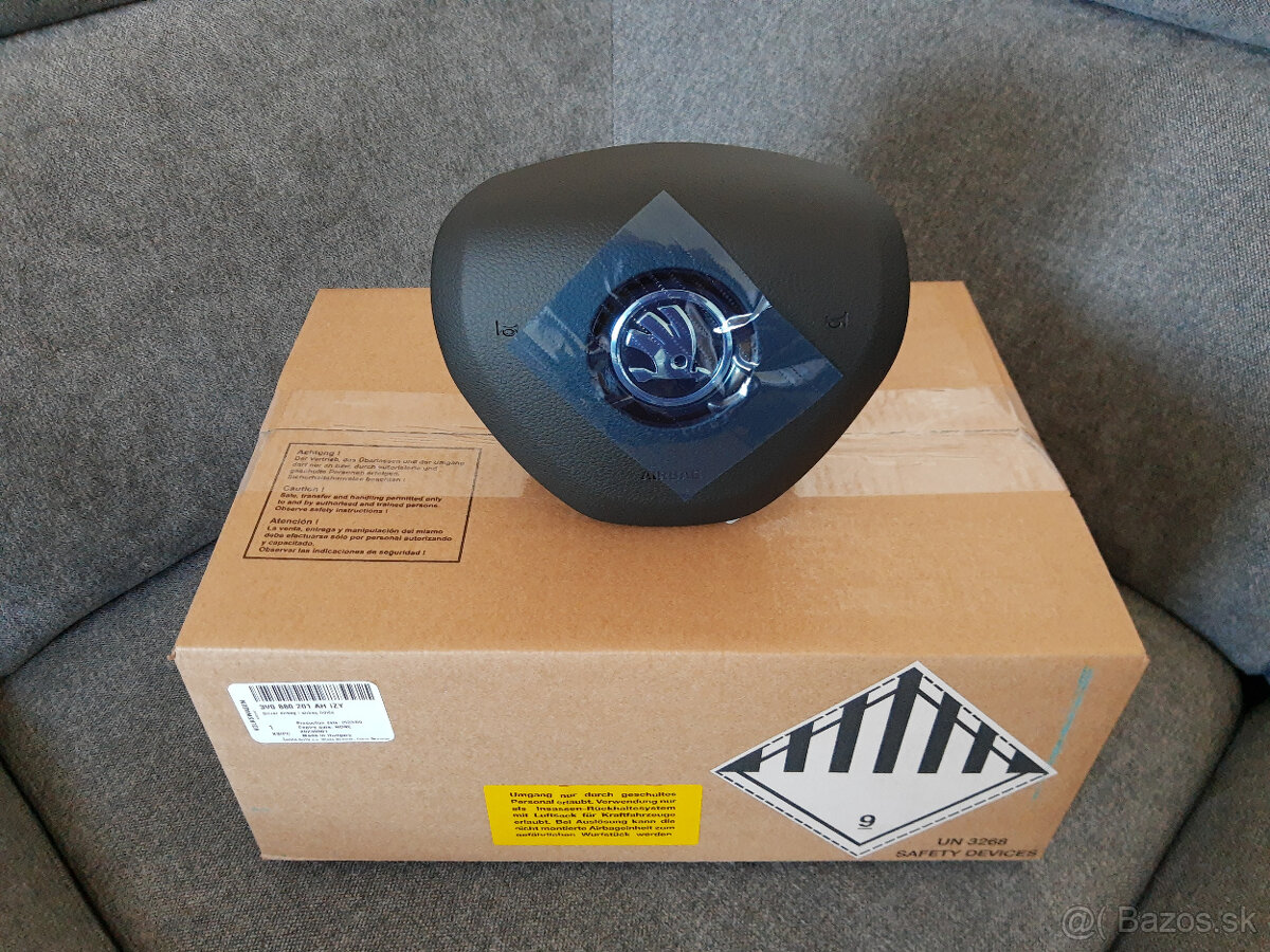 Komplet nový originálny MF volant Škoda + nový airbag - 11