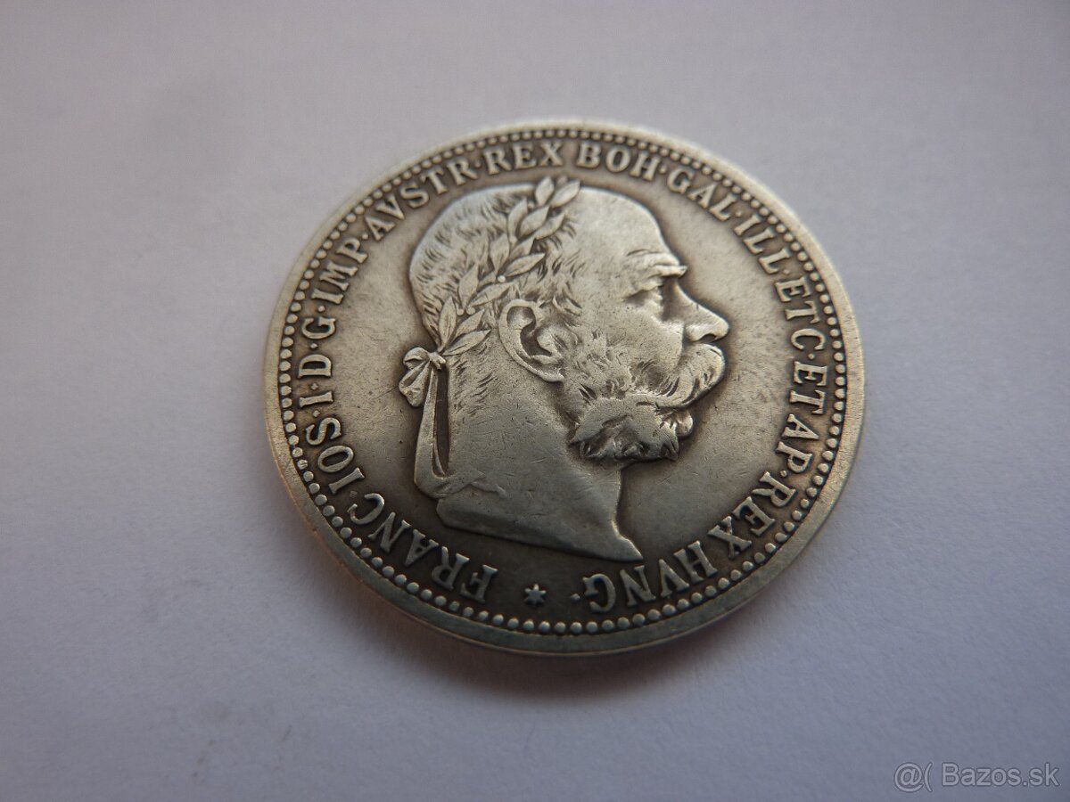 R-U vzácna 1 koruna 1892 bz vo veľmi peknom stave - 11