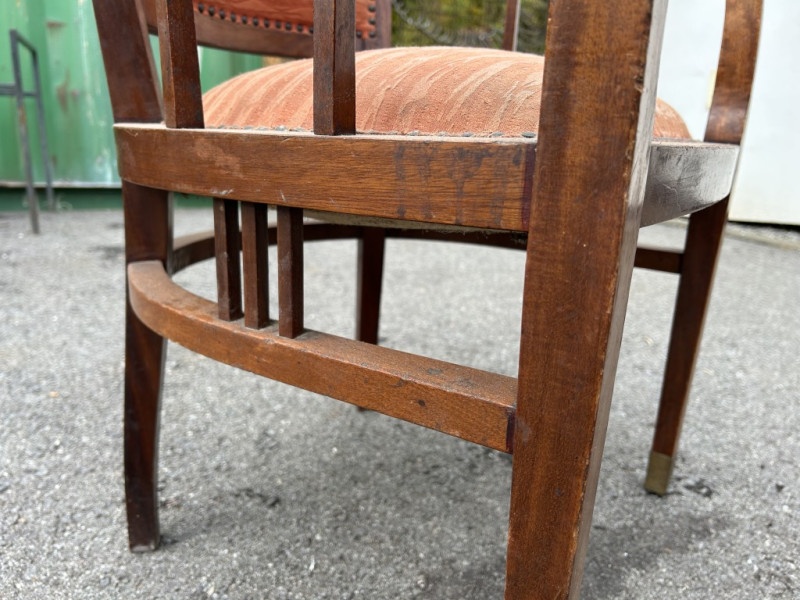 Secesná garnitúra sofa + 2 kreslá garnitúra - 11