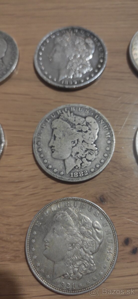 Predám strieborné mince Morgan Silver Dollar - 11