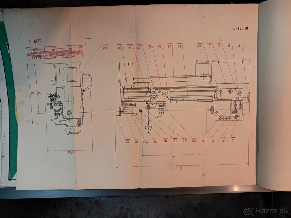 Sústruh SN 50B - 11