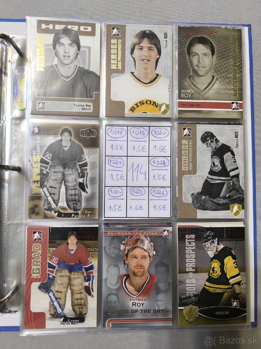 Hokejové kartičky - Patrick Roy 5 - 11