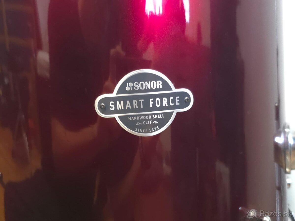 Predám kompletnú sadu bicích Sonor Smart Force (Wine Red ) - 11