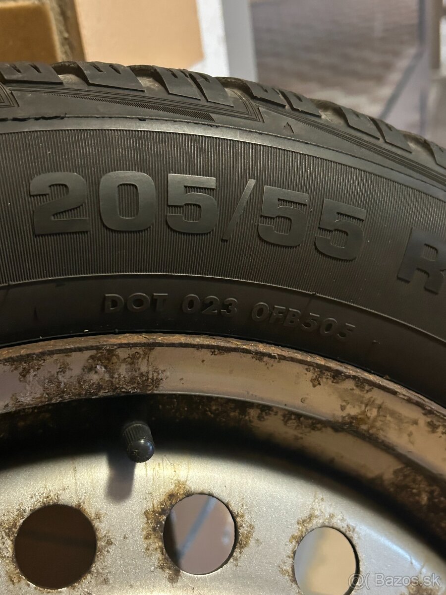 Plechové 5x114,3 r16+zimné pneu Vredestein Wintrac 205/55 - 11