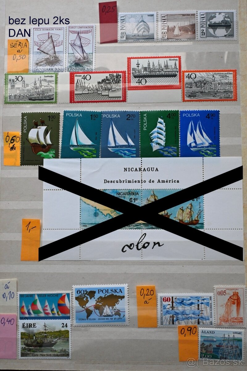 Známky - letectvo, loďstvo a doprava bez pečiatky - 11