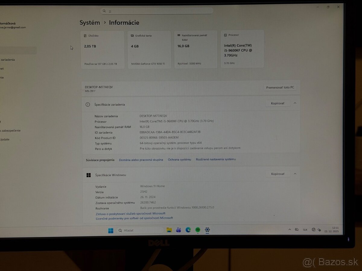 Predám Vlastnoručne skladaný Herný Počítač - 11