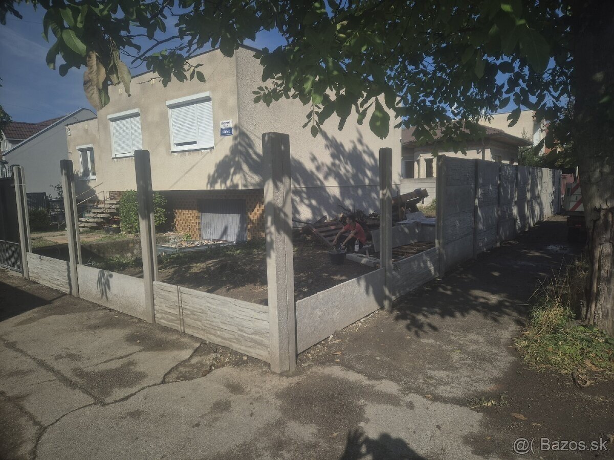 Betónové ploty, výroba, montáž - na klúč - 11