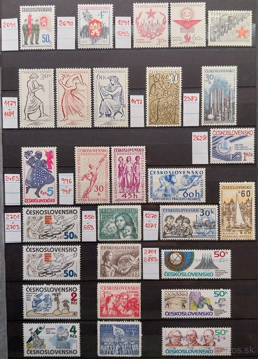 Známky ČESKOSLOVENSKO – 1 - 11