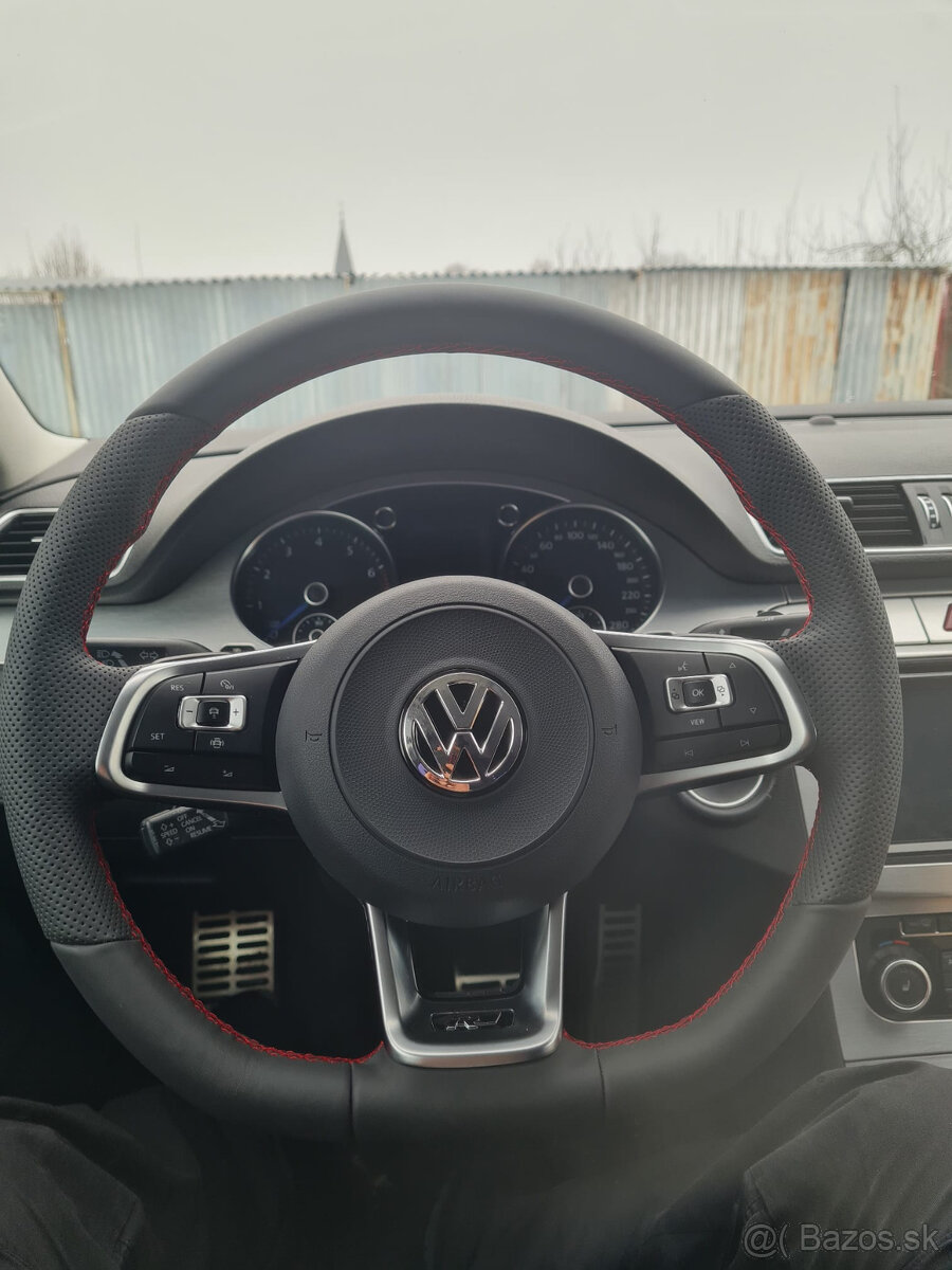 VOLANT VOLKSWAGEN R RLINE kožený ČERVENÉ PREŠÍVANIE - 11