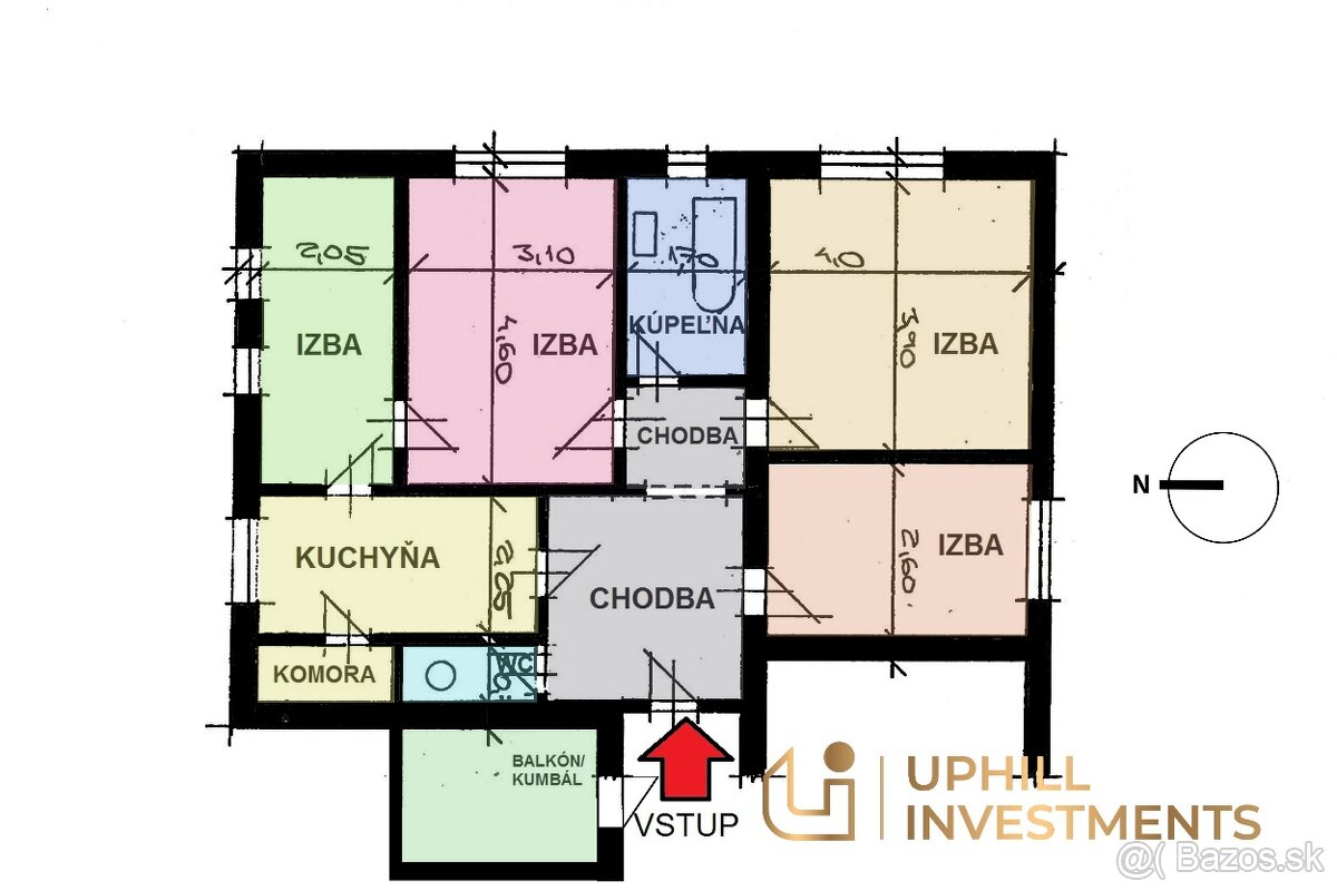 4 izbový byt Dostojevského rad, BA - Staré Mesto - 11