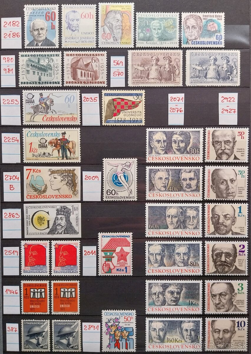 Známky ČESKOSLOVENSKO – 3 - 11