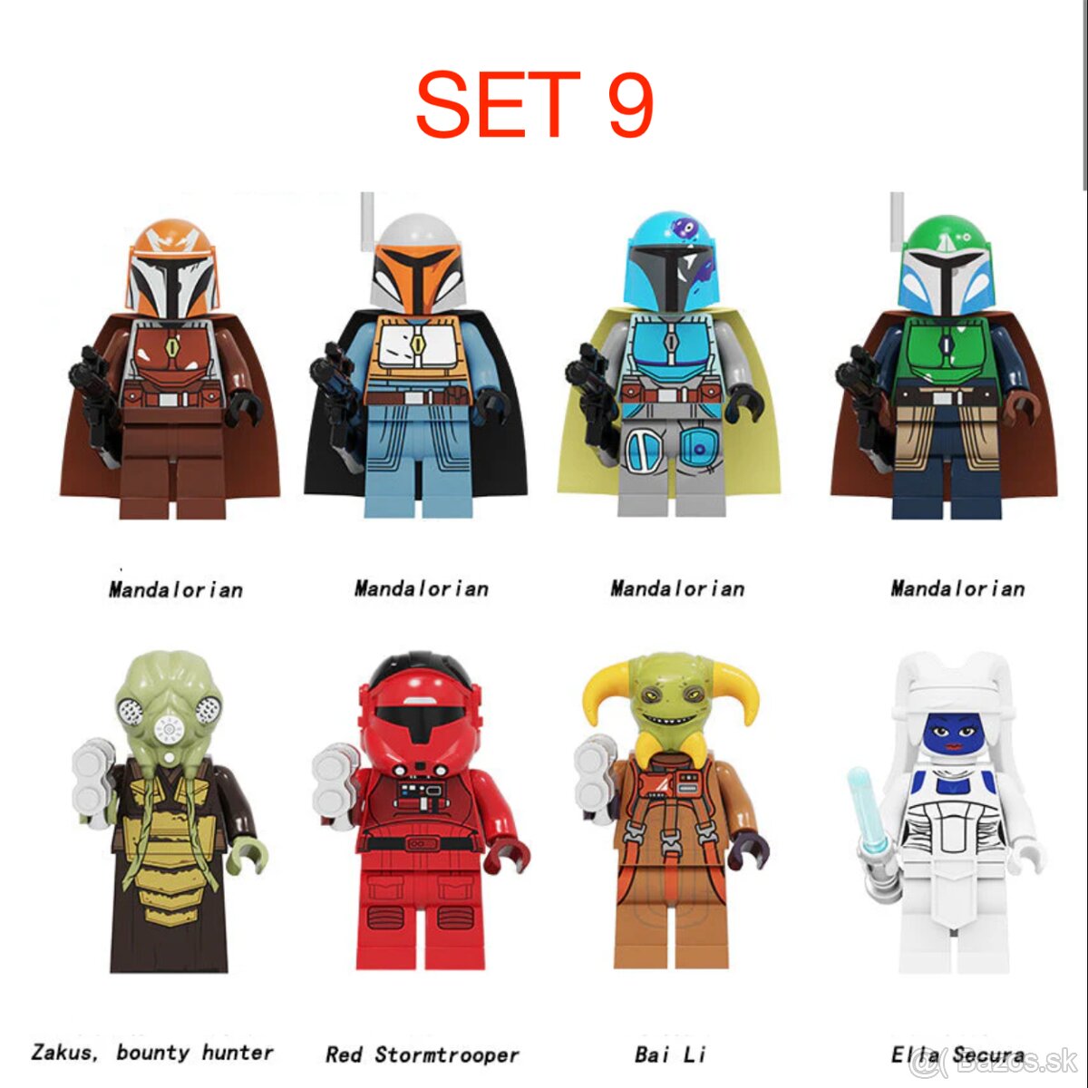 Rôzne figúrky Star Wars 5 (8ks) - typ lego - nové - 11