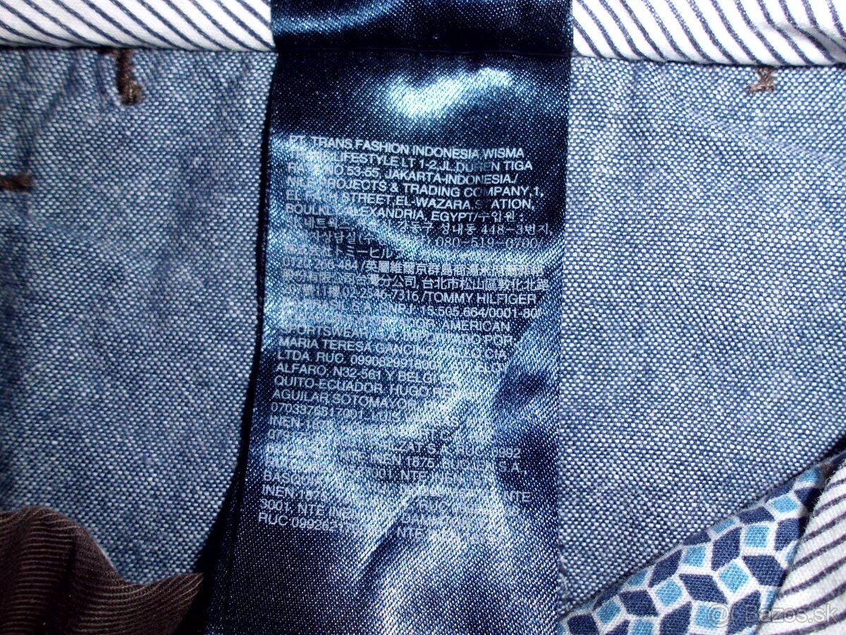 Tommy Hilfiger pánske chino nohavice s elastan M 32/34 - 11