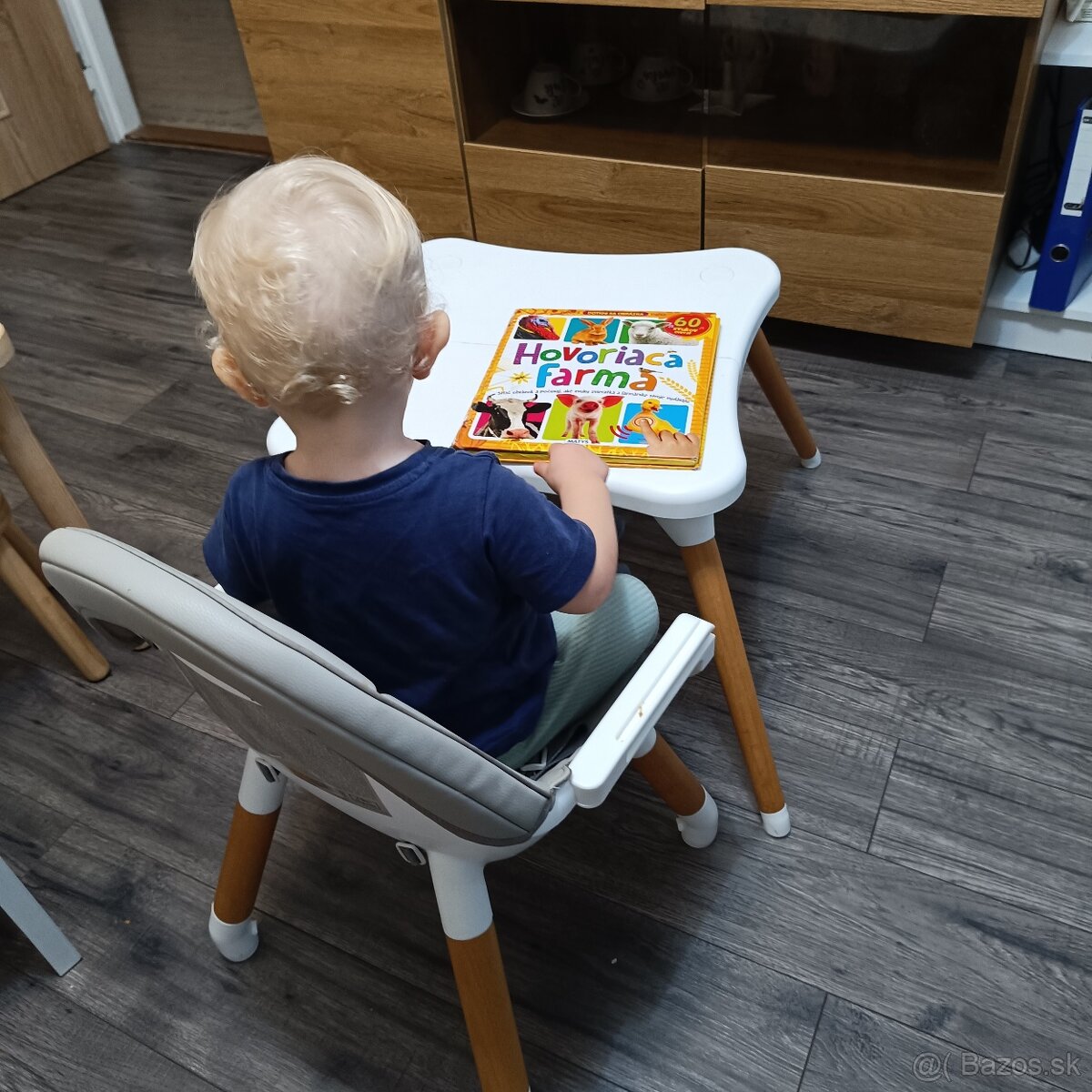 Jedálenská Stolička na kŕmenie 3v1 aj na kreslenie - 11