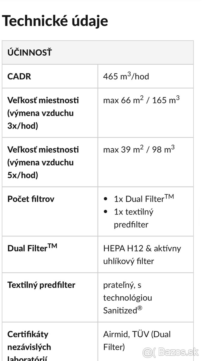 Čistička vzduchu ROGER - 11