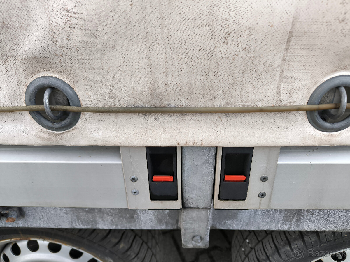 Nákladný príves UNIKOL s plachtou, nosnosť 2420 kg - 11