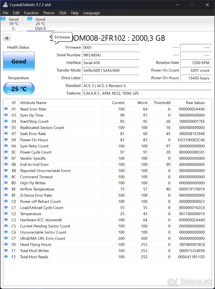 Predám pevne disky Seagate a Wester Digital - 11