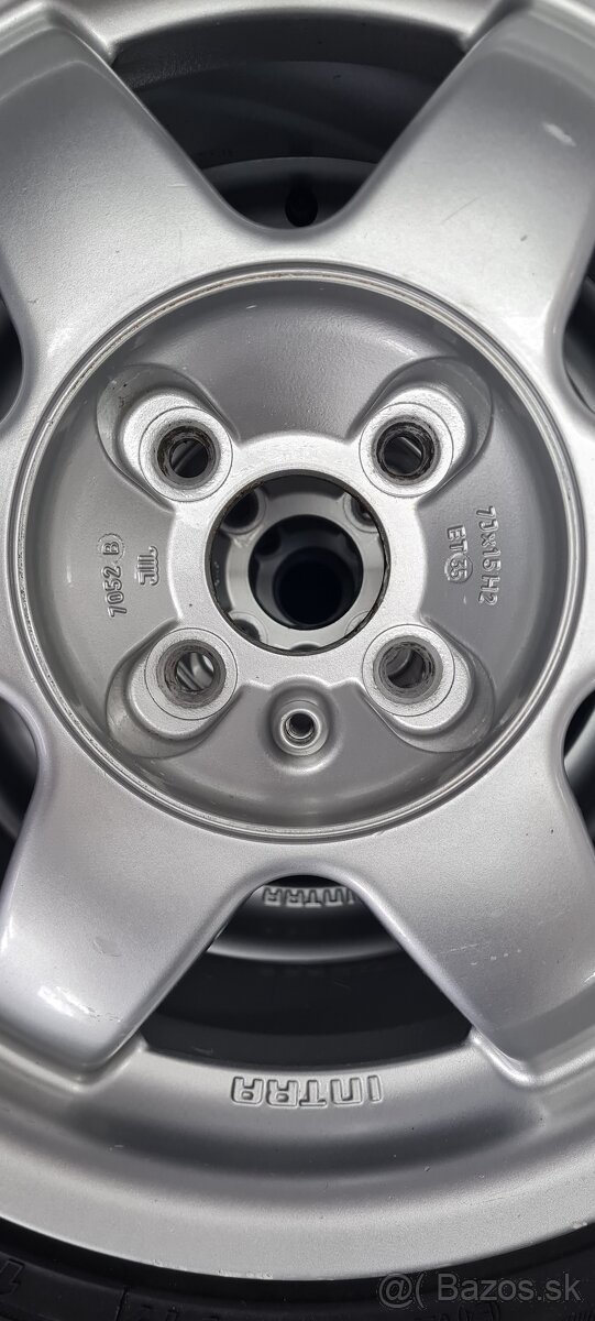 ORIGINÁL INTRA (YOUNGTIMER) HLINÍKOVÉ DISKY 4X100 R15 - 11