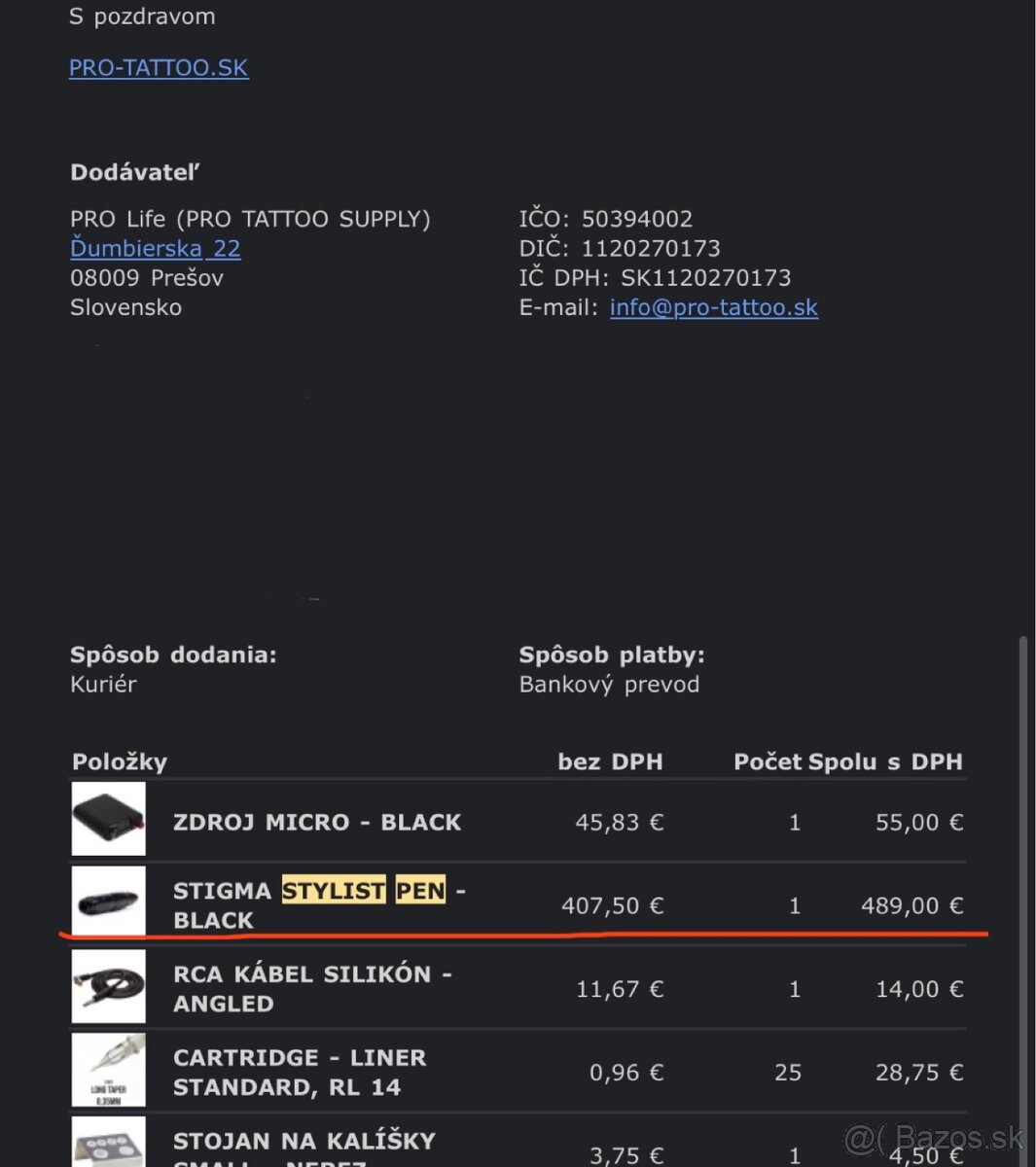 Stigma Stylist Pen tetovací strojček + Bronc RCA Battery - 11