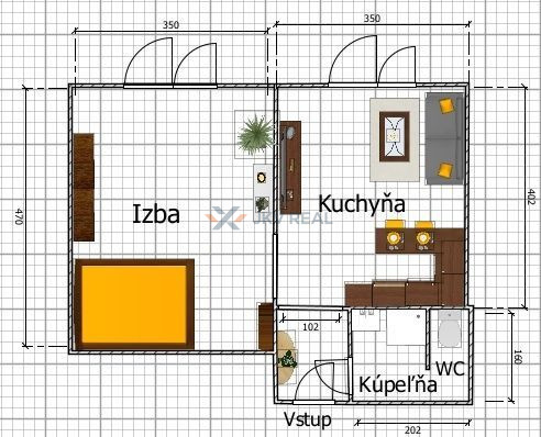 1 izbový byt prenájom - 11