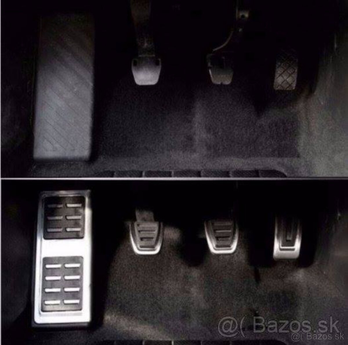 Sportove pedale naslapy na pedale z nerezu + opierka - 11