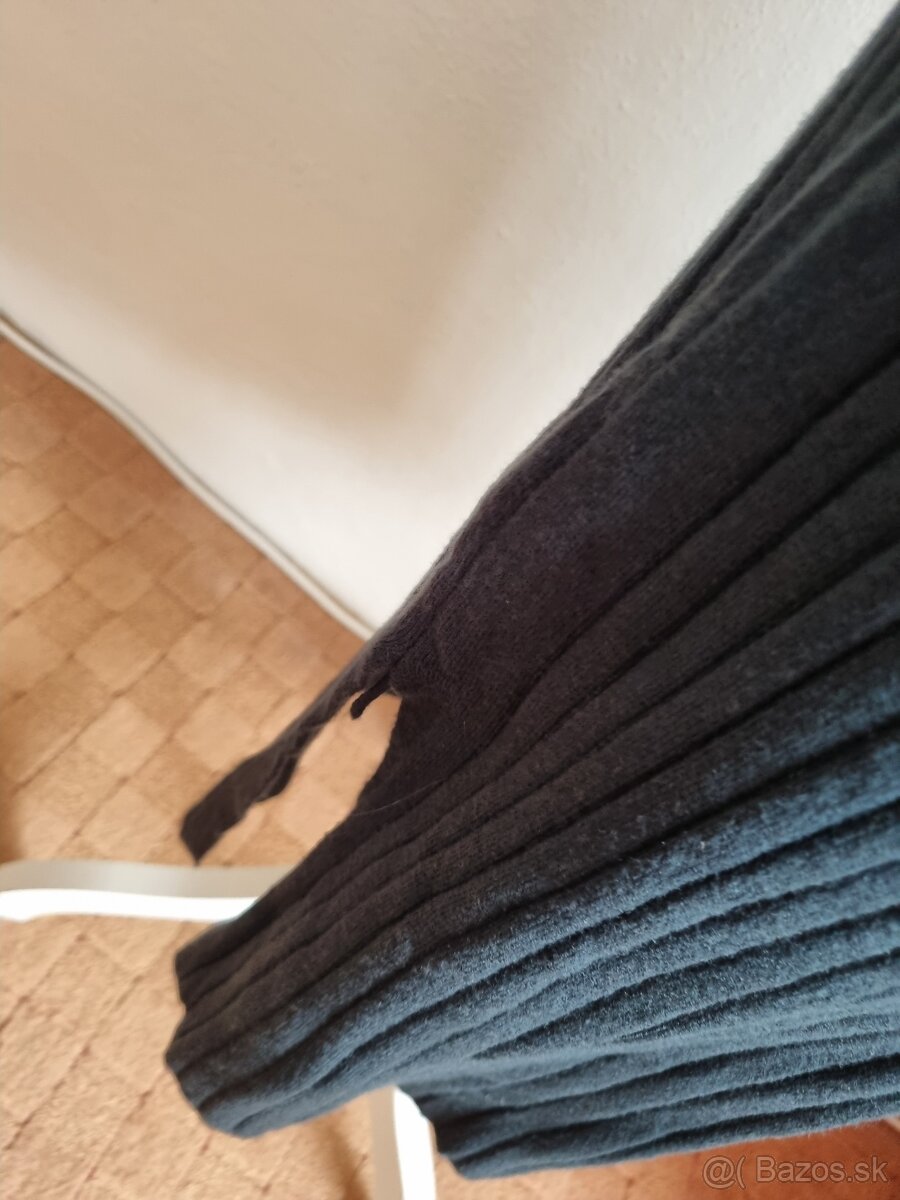 nové fľaškovozelené pletené šaty bez opasku M/L - 11