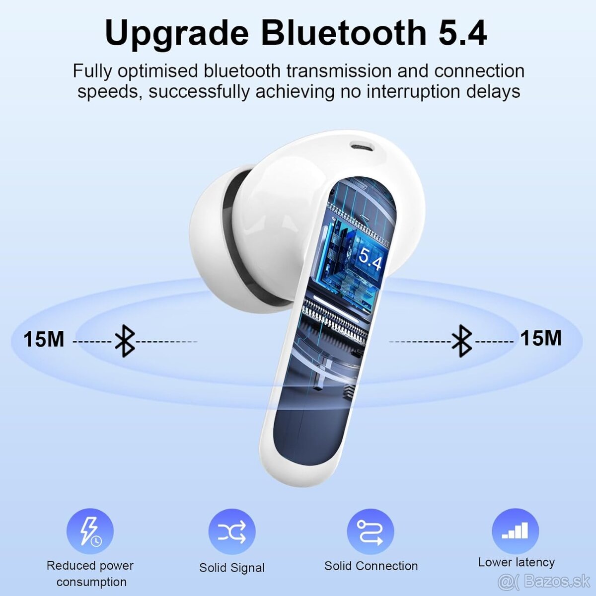 Bezdrôtové slúchadlá Btootos A90 Pro – Bluetooth 5.4, ENC - 11