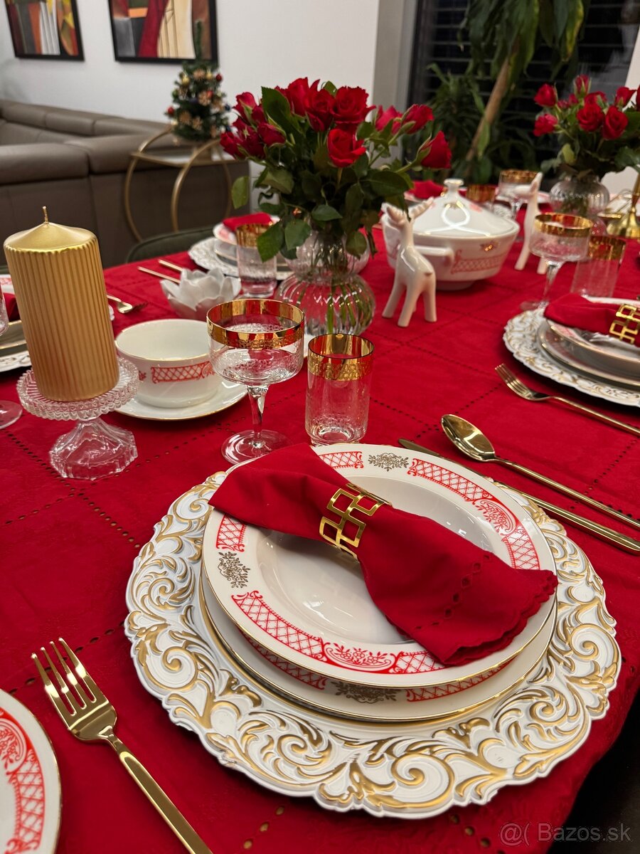 Nádherná retro obedová súprava ako nová - 11