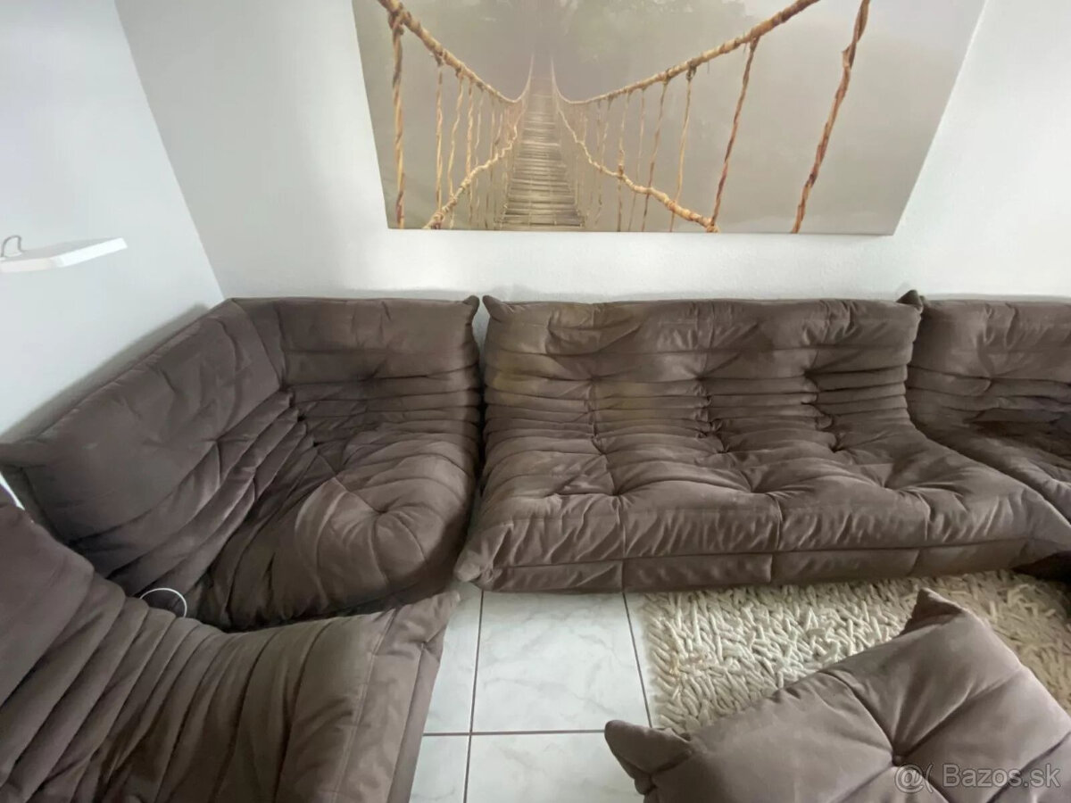 Sedacia súprava Ligne Roset TOGO, 6-dielna Alcantara výplet - 11