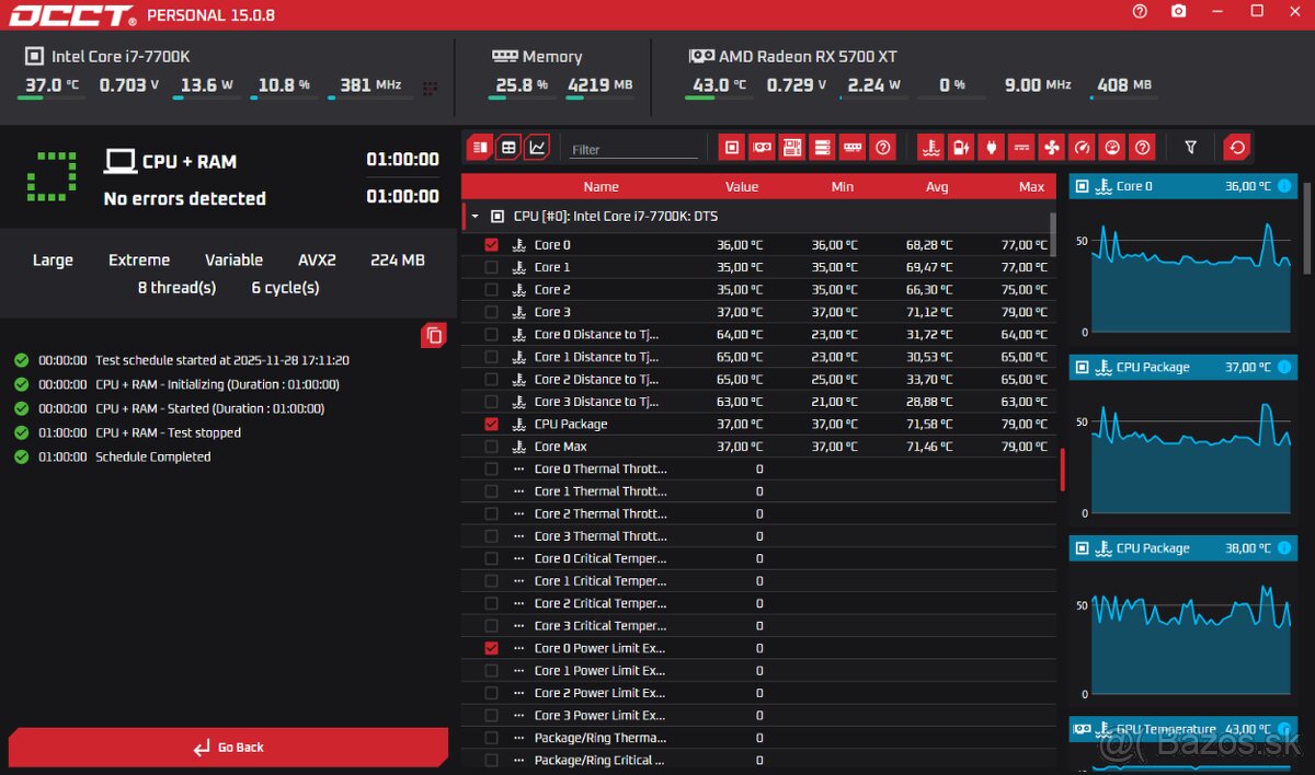 Intel I7 7700K/ RX 5700XT/ 16GB RAM/ 512GB SSD+HDD/ 600W - 11