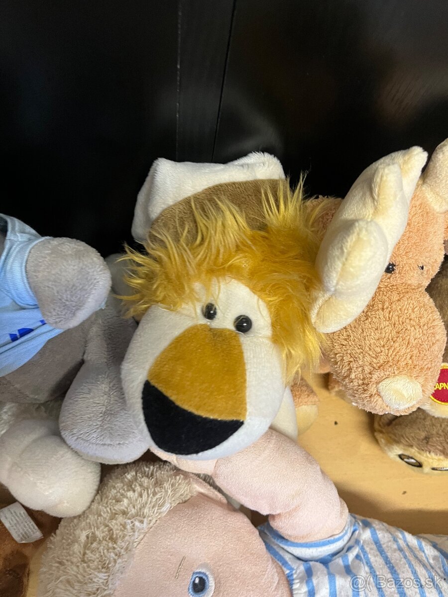 Plyšové postavičky-macko, sob, lev a iné - 11