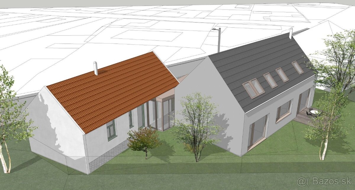 Stavebný pozemok v centre Lozorna s platným stav. povolením - 11