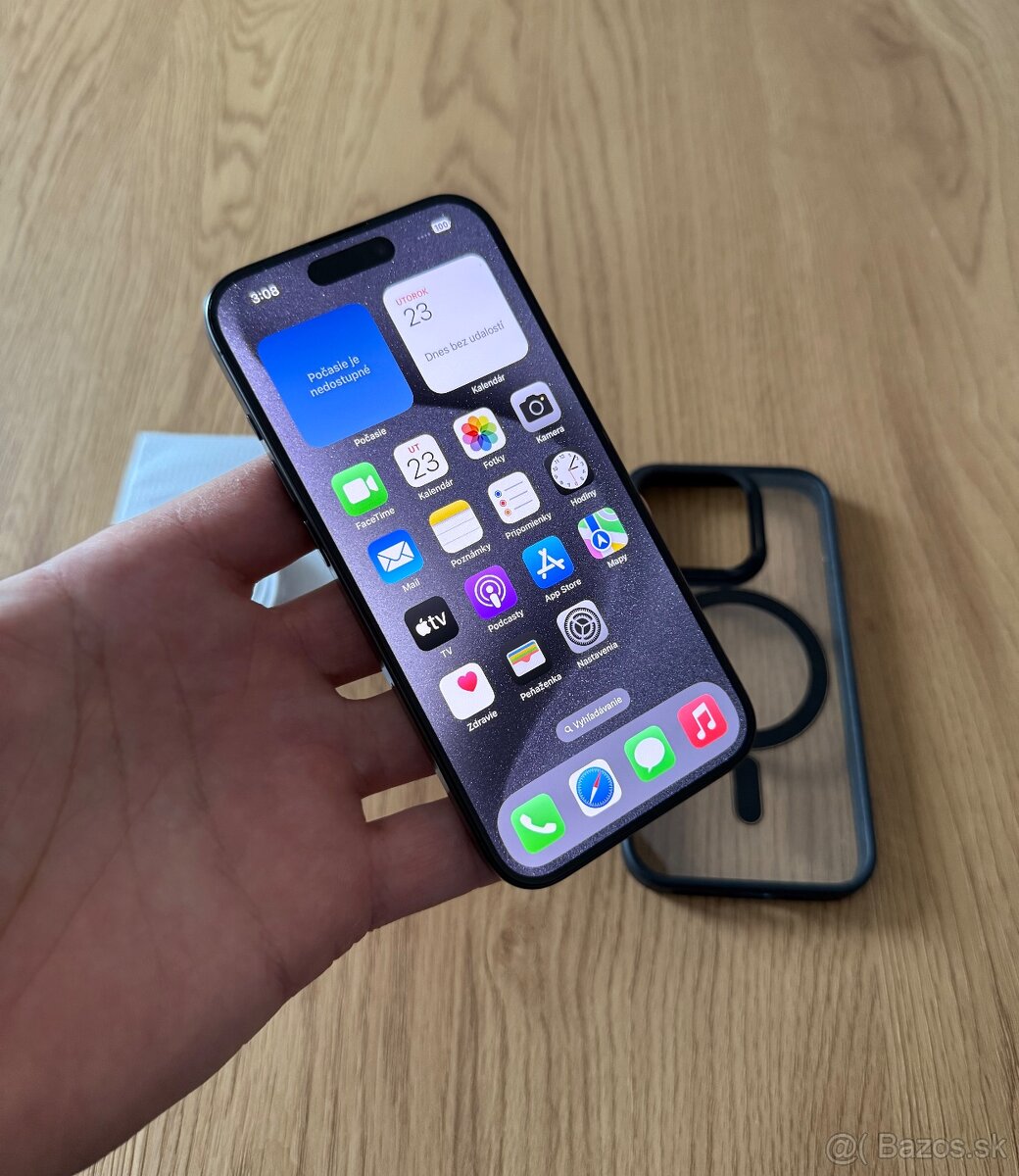 iPhone 15 Pro 256 gb Black Titanium v záruke + príslušenstvo - 11